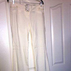 NWT The Limited Cream Exact Stretch Bootcut Pant